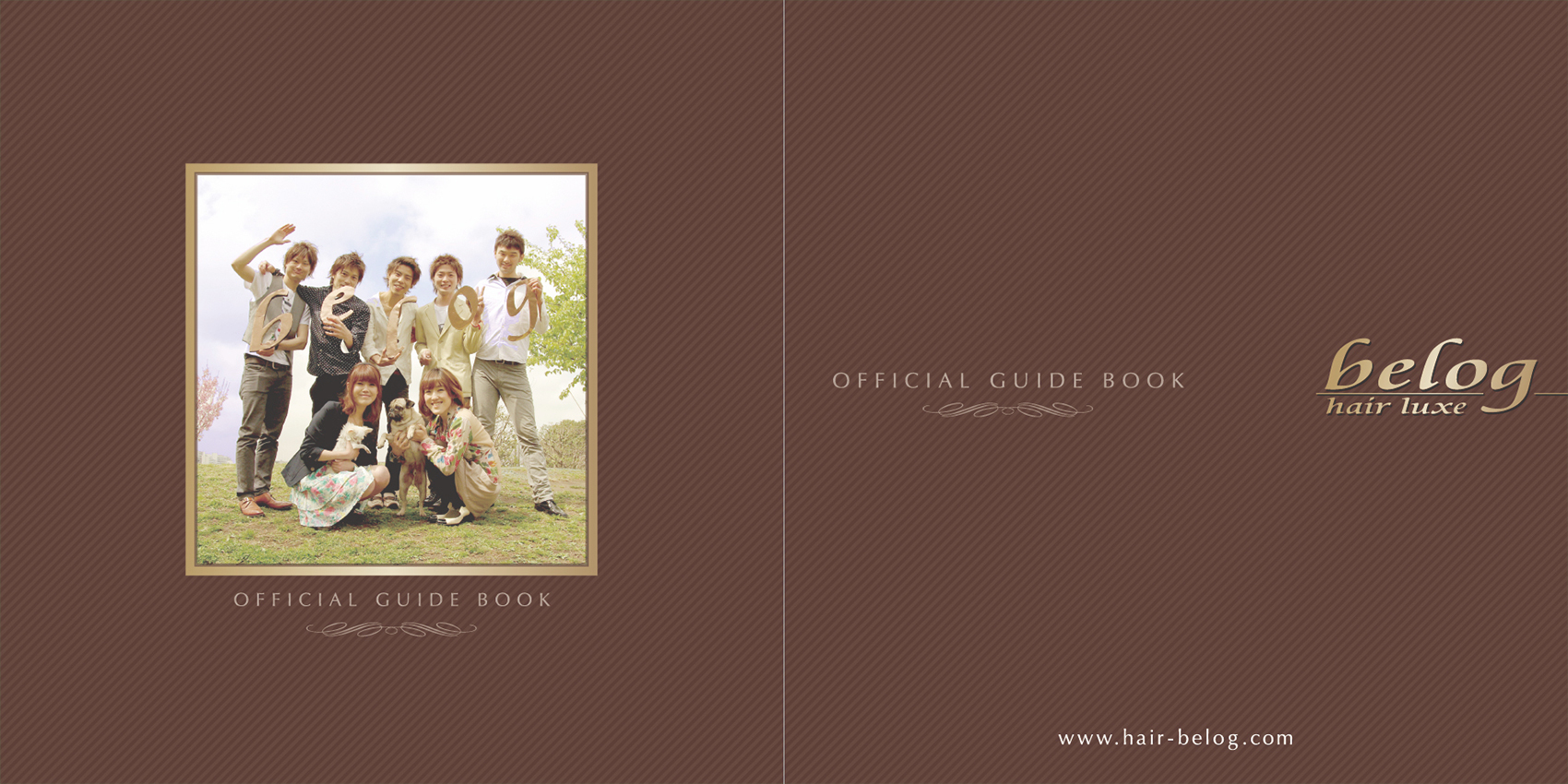 美容室『belog』様のリーフレット(折りパンフレット)画像