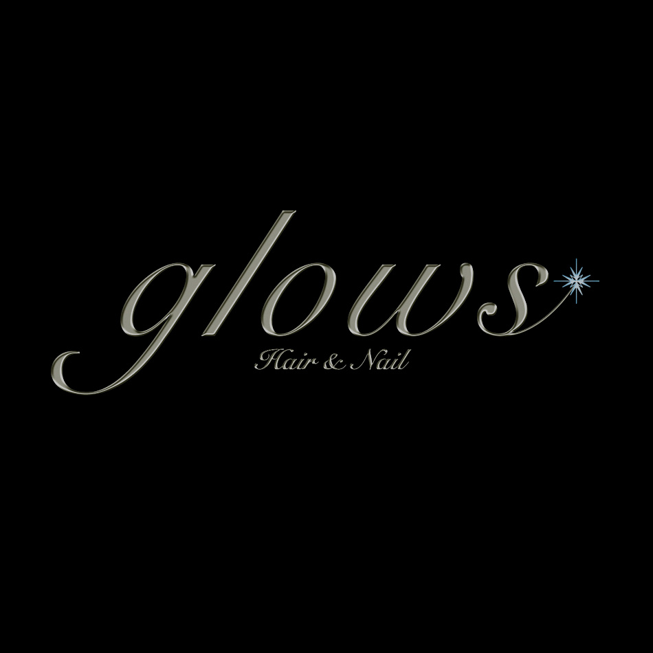 ヘア&ネイルサロン『glows』様のロゴデザイン
