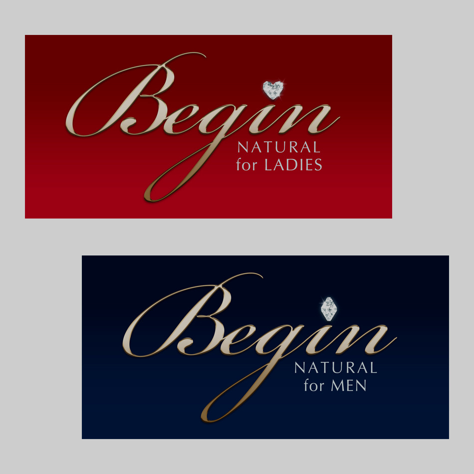 ヘア関連商品『Begin』様のロゴデザイン