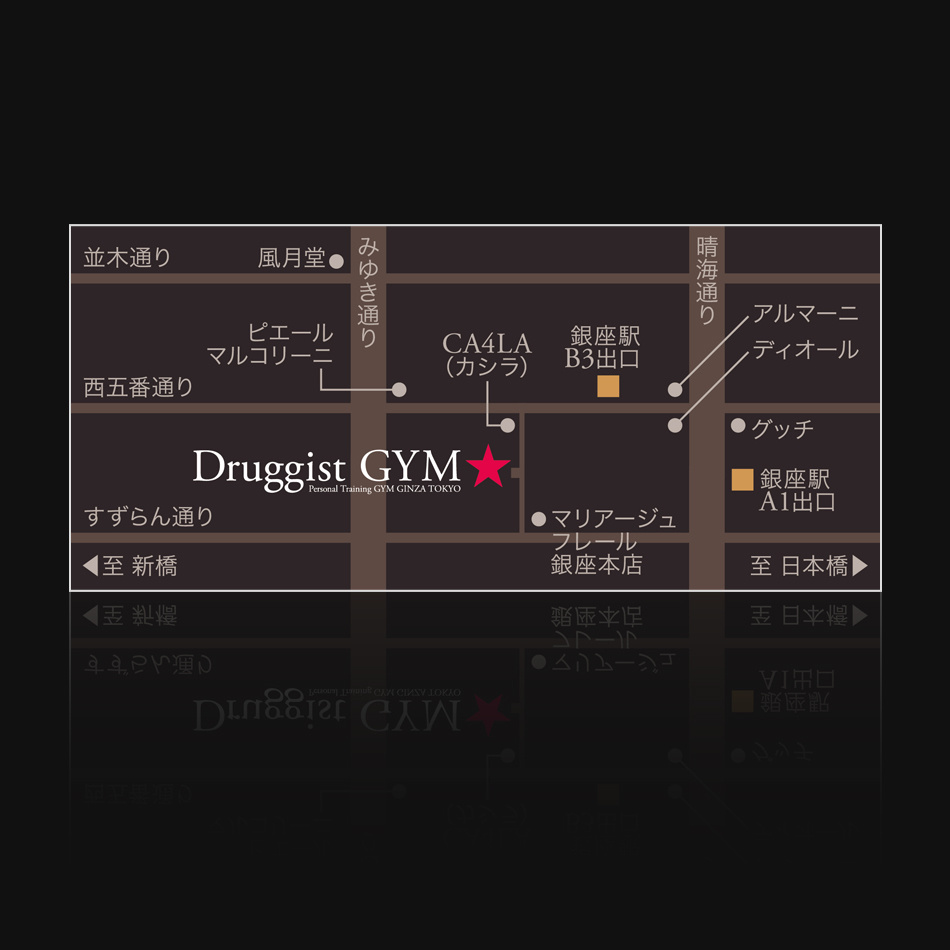 トレーニングジム『Druggist GYM』様の地図
